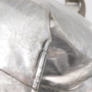 Chloe Tote Bag Leather Silver Auth bs32448-16