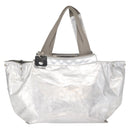 Chloe Tote Bag Leather Silver Auth bs32448-2