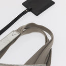 Chloe Tote Bag Leather Silver Auth bs32448-8