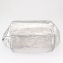 Chloe Tote Bag Leather Silver Auth bs32448-5