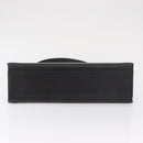 VALENTINO Hand Bag Leather Black Gold Auth bs32449-6