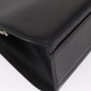 VALENTINO Hand Bag Leather Black Gold Auth bs32449-15