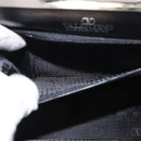 VALENTINO Hand Bag Leather Black Gold Auth bs32449-21