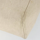 HERMES Herbag Hand Bag Coated Canvas Beige Silver Auth bs32455-11