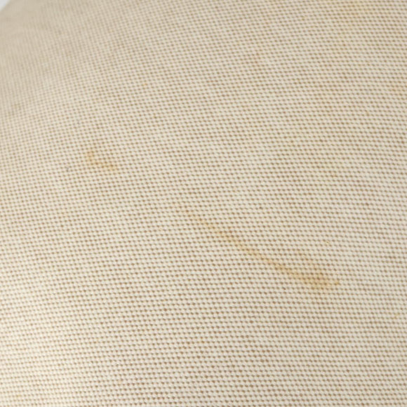 HERMES Herbag Hand Bag Coated Canvas Beige Silver Auth bs32455