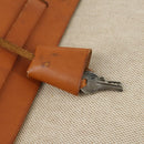 HERMES Herbag Hand Bag Coated Canvas Beige Silver Auth bs32455-17