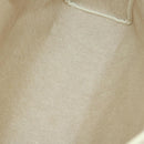 HERMES Herbag Hand Bag Coated Canvas Beige Silver Auth bs32455-20