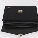 SAINT LAURENT Business Bag Leather Black Silver Auth bs32456-10