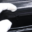 SAINT LAURENT Business Bag Leather Black Silver Auth bs32456-23