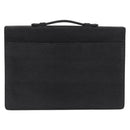 SAINT LAURENT Business Bag Leather Black Silver Auth bs32456-2