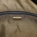 FENDI Zucca Canvas Hand Bag Black Brown Auth bs32457-17