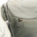 CHANEL Shoulder Bag Nylon Gray Silver CC Auth bs32460-22