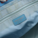 CHANEL New Travel Line Tote Bag Nylon Blue Silver CC Auth bs32461-17