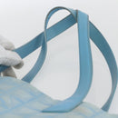 CHANEL New Travel Line Tote Bag Nylon Blue Silver CC Auth bs32461-8
