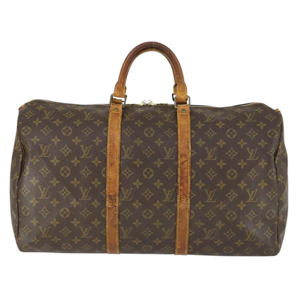 LOUIS VUITTON Monogram Keepall 50 Boston Bag M41426 LV Auth bs32470