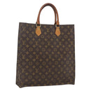 LOUIS VUITTON Monogram Sac Plat Hand Bag M51140 LV Auth bs32476-1