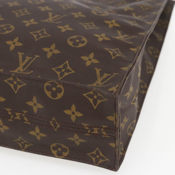 LOUIS VUITTON Monogram Sac Plat Hand Bag M51140 LV Auth bs32476