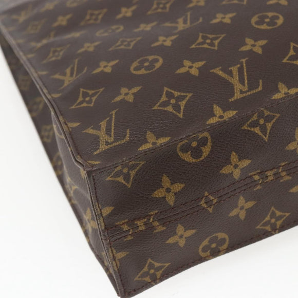 LOUIS VUITTON Monogram Sac Plat Hand Bag M51140 LV Auth bs32476