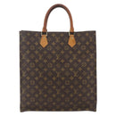 LOUIS VUITTON Monogram Sac Plat Hand Bag M51140 LV Auth bs32476-13