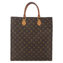 LOUIS VUITTON Monogram Sac Plat Hand Bag M51140 LV Auth bs32476-2