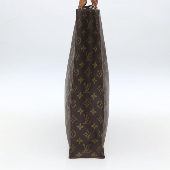 LOUIS VUITTON Monogram Sac Plat Hand Bag M51140 LV Auth bs32476