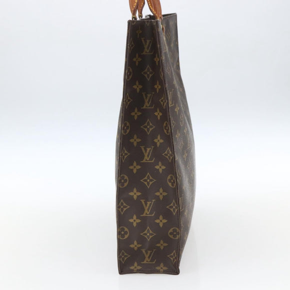LOUIS VUITTON Monogram Sac Plat Hand Bag M51140 LV Auth bs32476
