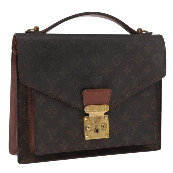LOUIS VUITTON Monogram Monceau 28 Hand Bag M51185 LV Auth bs32481