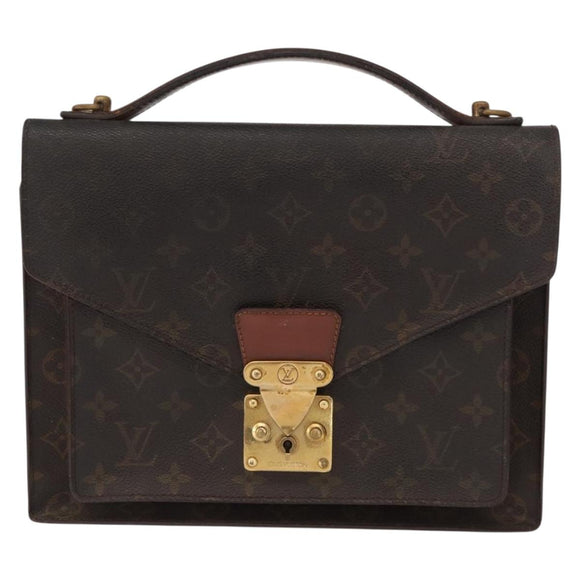 LOUIS VUITTON Monogram Monceau 28 Hand Bag M51185 LV Auth bs32481