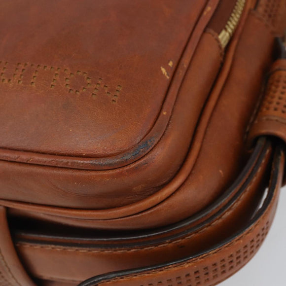 LOUIS VUITTON Quirvequia Trotteur MM Bag Leather Brown M95321 LV Auth bs32483