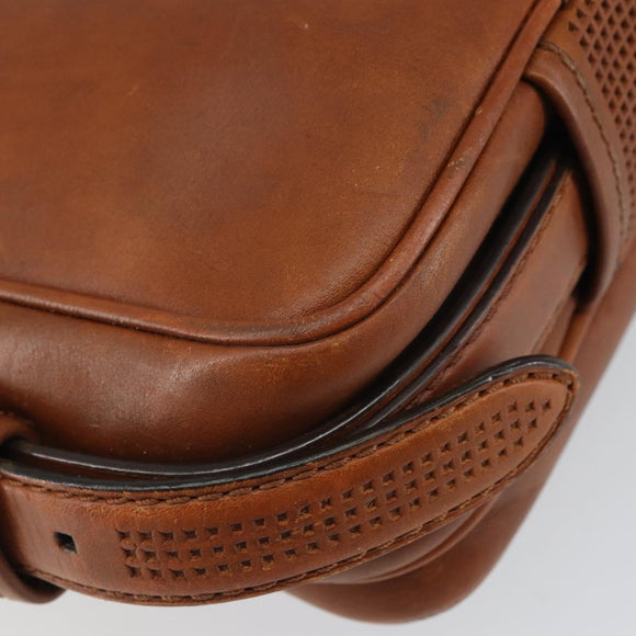LOUIS VUITTON Quirvequia Trotteur MM Bag Leather Brown M95321 LV Auth bs32483