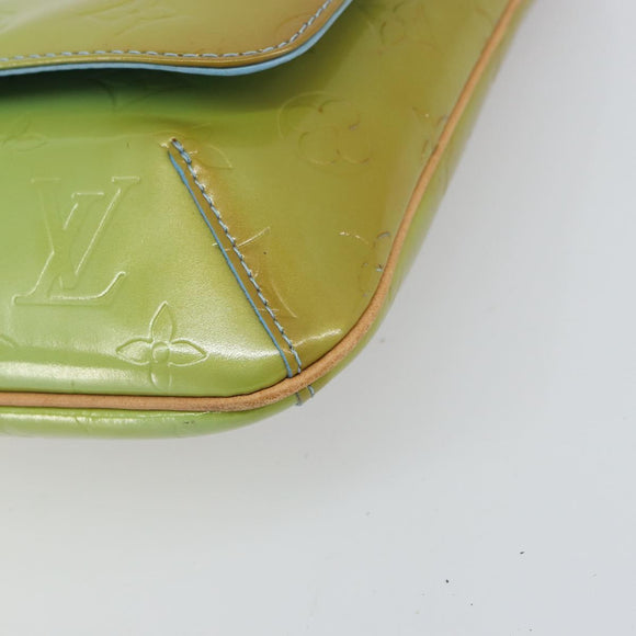 LOUIS VUITTON Monogram Vernis Thompson Street Bag Baby Blue M91009 Auth bs32484
