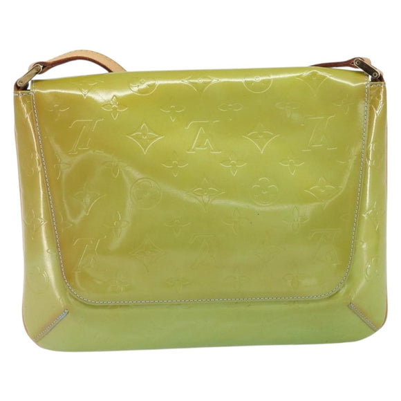 LOUIS VUITTON Monogram Vernis Thompson Street Bag Baby Blue M91009 Auth bs32484