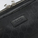 GUCCI GG Supreme Clutch Bag PVC Black Silver 495562 Auth bs32492-8
