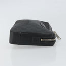 GUCCI GG Supreme Clutch Bag PVC Black Silver 495562 Auth bs32492-3