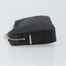 GUCCI GG Supreme Clutch Bag PVC Black Silver 495562 Auth bs32492-4