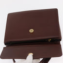 VALENTINO Hand Bag Leather 2way Brown Gold Auth bs32494-19