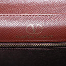 VALENTINO Hand Bag Leather 2way Brown Gold Auth bs32494-20