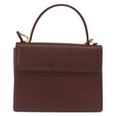 VALENTINO Hand Bag Leather 2way Brown Gold Auth bs32494-13