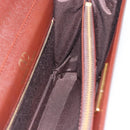 VALENTINO Hand Bag Leather 2way Brown Gold Auth bs32494-22
