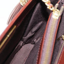 VALENTINO Hand Bag Leather 2way Brown Gold Auth bs32494-24
