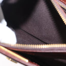 VALENTINO Hand Bag Leather 2way Brown Gold Auth bs32494-26