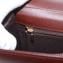 VALENTINO Hand Bag Leather 2way Brown Gold Auth bs32494-27