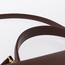 VALENTINO Hand Bag Leather 2way Brown Gold Auth bs32494-14
