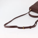 VALENTINO Hand Bag Leather 2way Brown Gold Auth bs32494-8