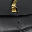 BALLY Shoulder Bag Leather Black Gold Auth bs32496-17