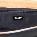 BALLY Shoulder Bag Leather Black Gold Auth bs32496-18