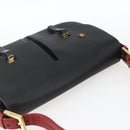 BALLY Shoulder Bag Leather Black Gold Auth bs32496-6