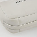BALENCIAGA Shoulder Bag Leather White Silver 489812 Auth bs32497-11