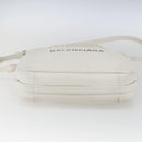 BALENCIAGA Shoulder Bag Leather White Silver 489812 Auth bs32497-9