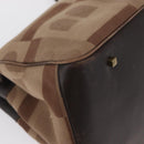 BALLY Shoulder Bag Canvas Beige Gold Auth bs32499-9